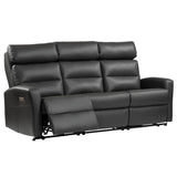 Simply Comfort Power Reclining Sofa, Dark Grey