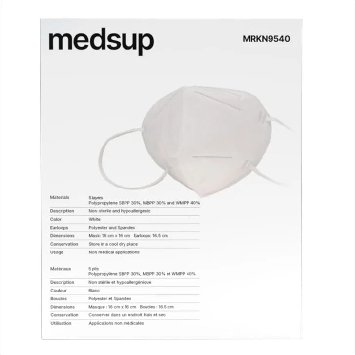 Medsup General Purpose Protective KN95 Masks 40 Masks