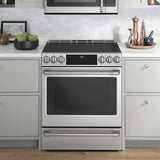 Café 30 in. 5.7 cu. ft. Stainless-steel Slide-In Induction Range with Wi-Fi