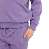 Pekkle Boys' and Girls' Cozy Fuzzy Fleece 2-piece Sweatshirt and Pants Set
