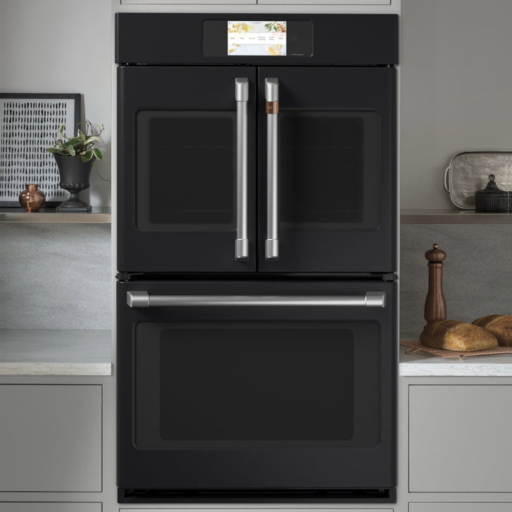 Café 30 in. 10 cu ft. Electric French-Door Double Wall Oven with True European Convection