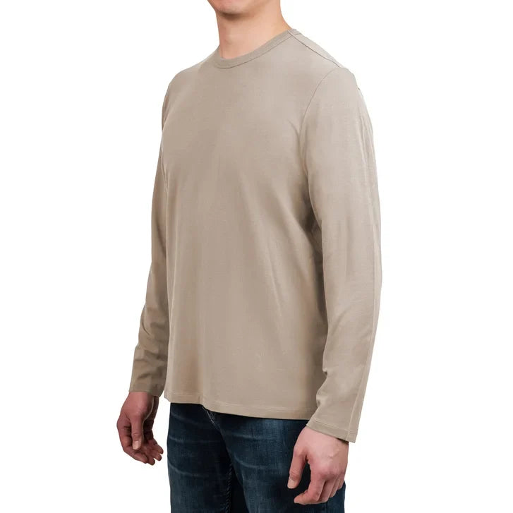 Rough Dress Men's Long Sleeve T-Shirt – Supima Cotton Crewneck