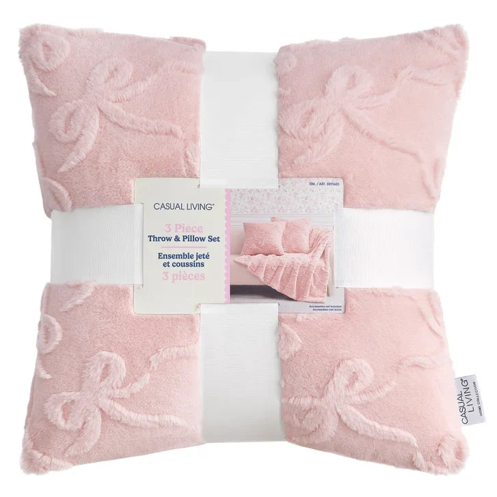 Casual Living Throw and Pillow Set, 3-piece