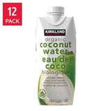 Kirkland Signature Organic Coconut Water, 12 × 330 mL