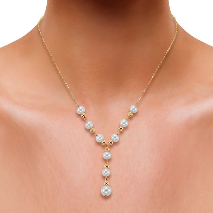 6 – 8 mm Cultured Freshwater Pearl Necklace