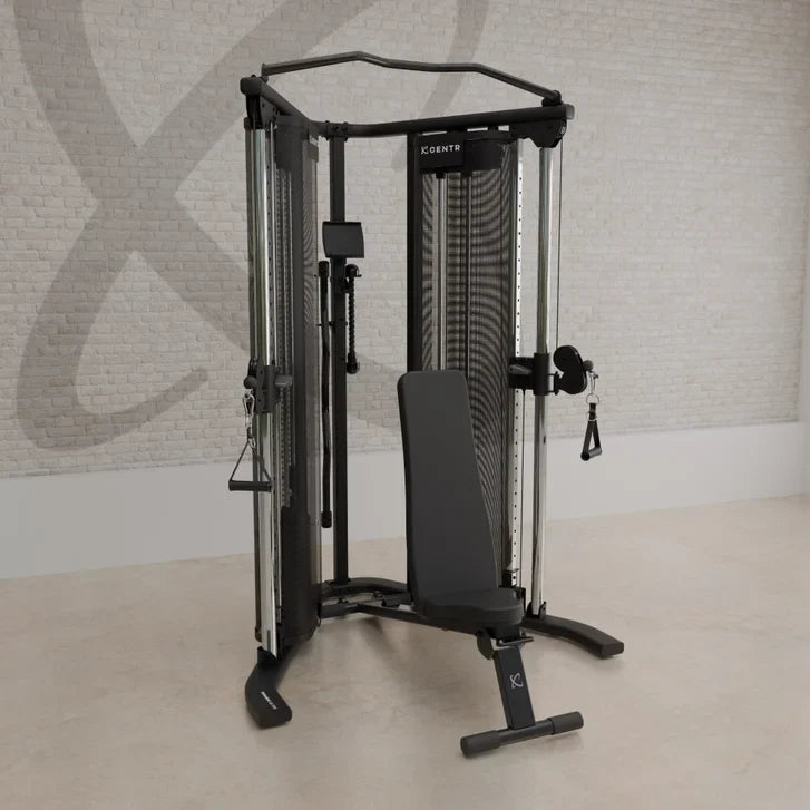 Centr 2 Home Gym Functional Trainer with Folding Workout Bench and 3-month Centr Membership