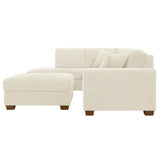 Thomasville Miles 3-piece Left-hand Facing Fabric Sectional with Storage Ottoman
