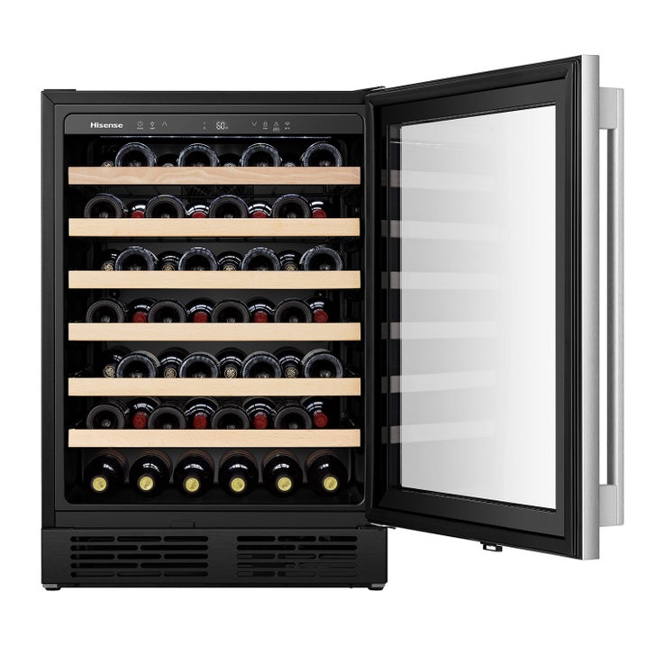 Hisense Beverage Bundle 164 Can Beverage Center and 54 Bottle Wine Cooler - Built In or Freestanding