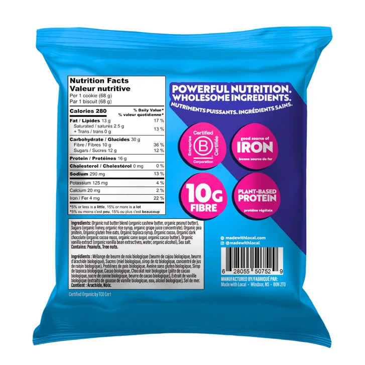 Made With Local Protein Nut Butter Cookies, Variety Pack, 24 × 68 g