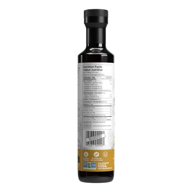 Three Farmers Camelina Oil, 4 × 500 mL