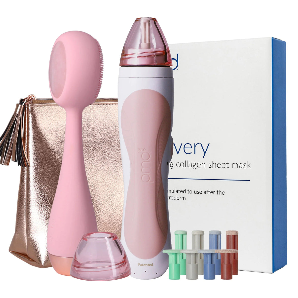 PMD Ultimate Skin Revival Kit – Personal Microderm Pro, Clean Pro RQ, Recovery Sheet Masks, and Kennedy Bag