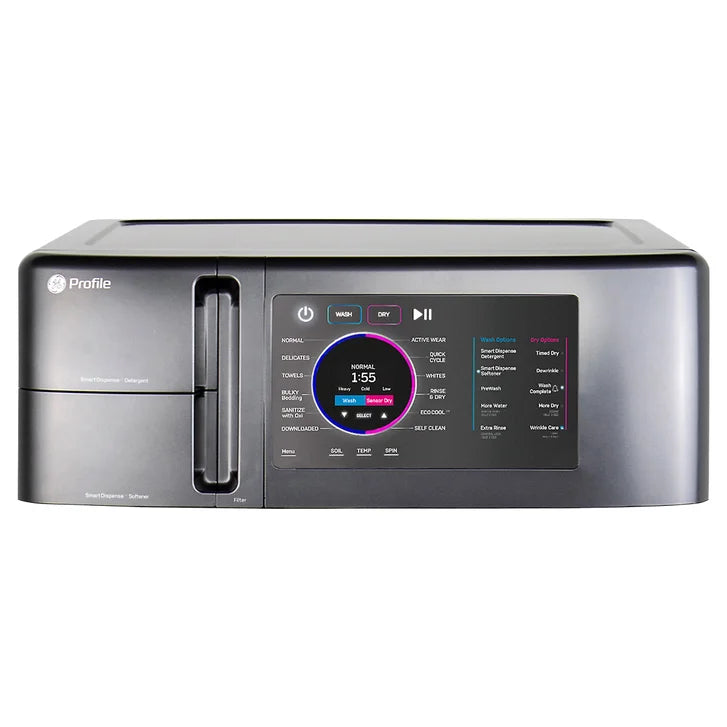 GE Profile 28 in. 5.5 cu ft. Carbon Graphite All in One Ventless Washer and Dryer Combo