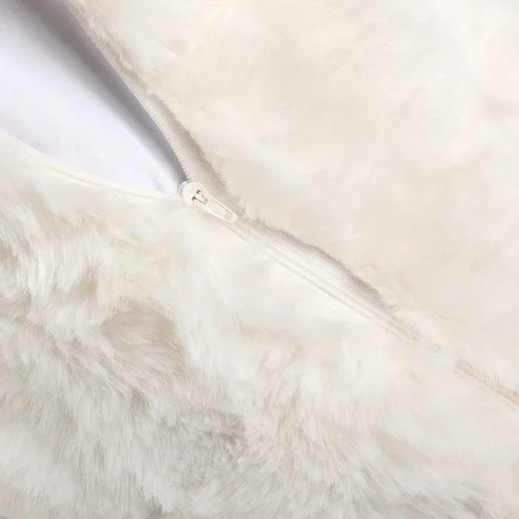Oasis Home by Nemcor Luxe Faux Fur Decorative Pillow, 2-pack