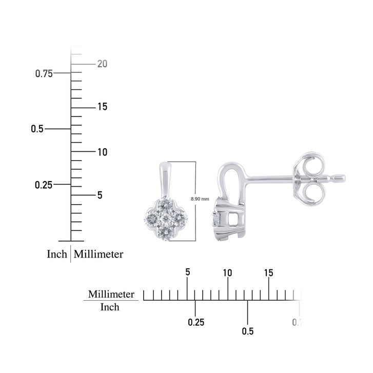 Round Brilliant Diamond Earrings (0.18 ctw)
