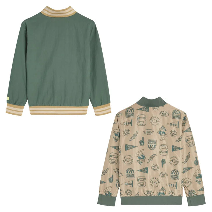 Scotch & Soda Kids' Reversible Bomber Jacket