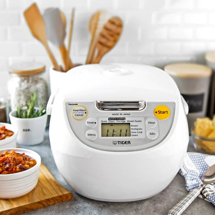 Tiger 5.5 cup (Uncooked) Rice Cooker with Multi-Function 1.7 mm Thick Non-Stick Inner Pot