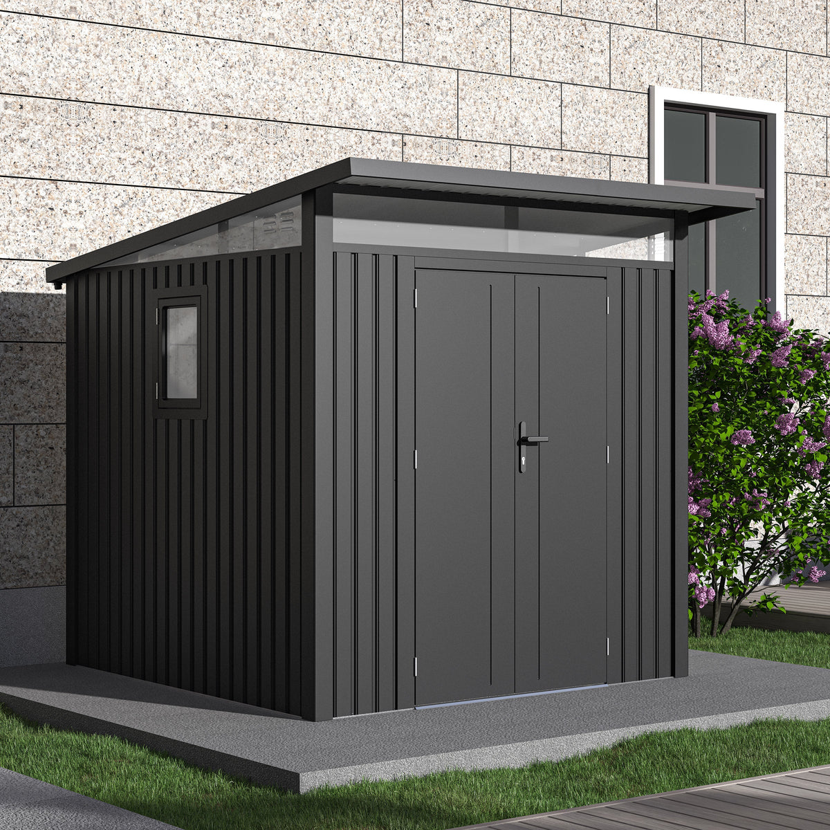 Arvada Metal Sheds - Dark Grey