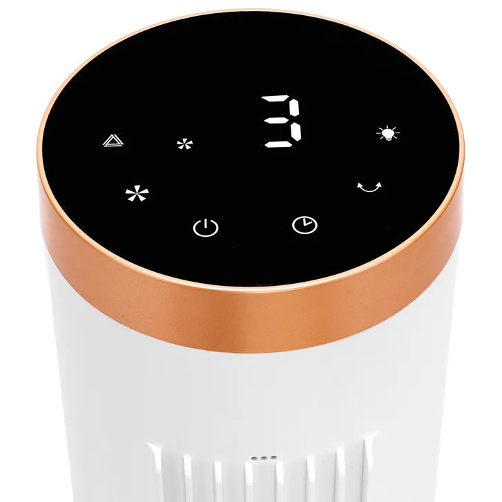 Seville Classics UltraSlimLine 96.01 cm (37.8 in.) Oscillating Tower Fan with Remote and LED Base Light