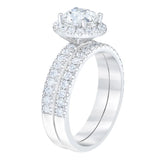 2.33 ctw Round Brilliant Cut, Clarity VS1, Colour H, Diamond Wedding Set
