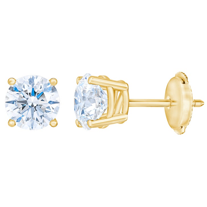 Round Brilliant Diamond Stud Earrings (1.60 ctw)