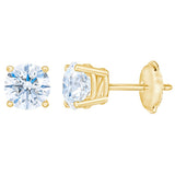 Round Brilliant Diamond Stud Earrings (1.60 ctw)