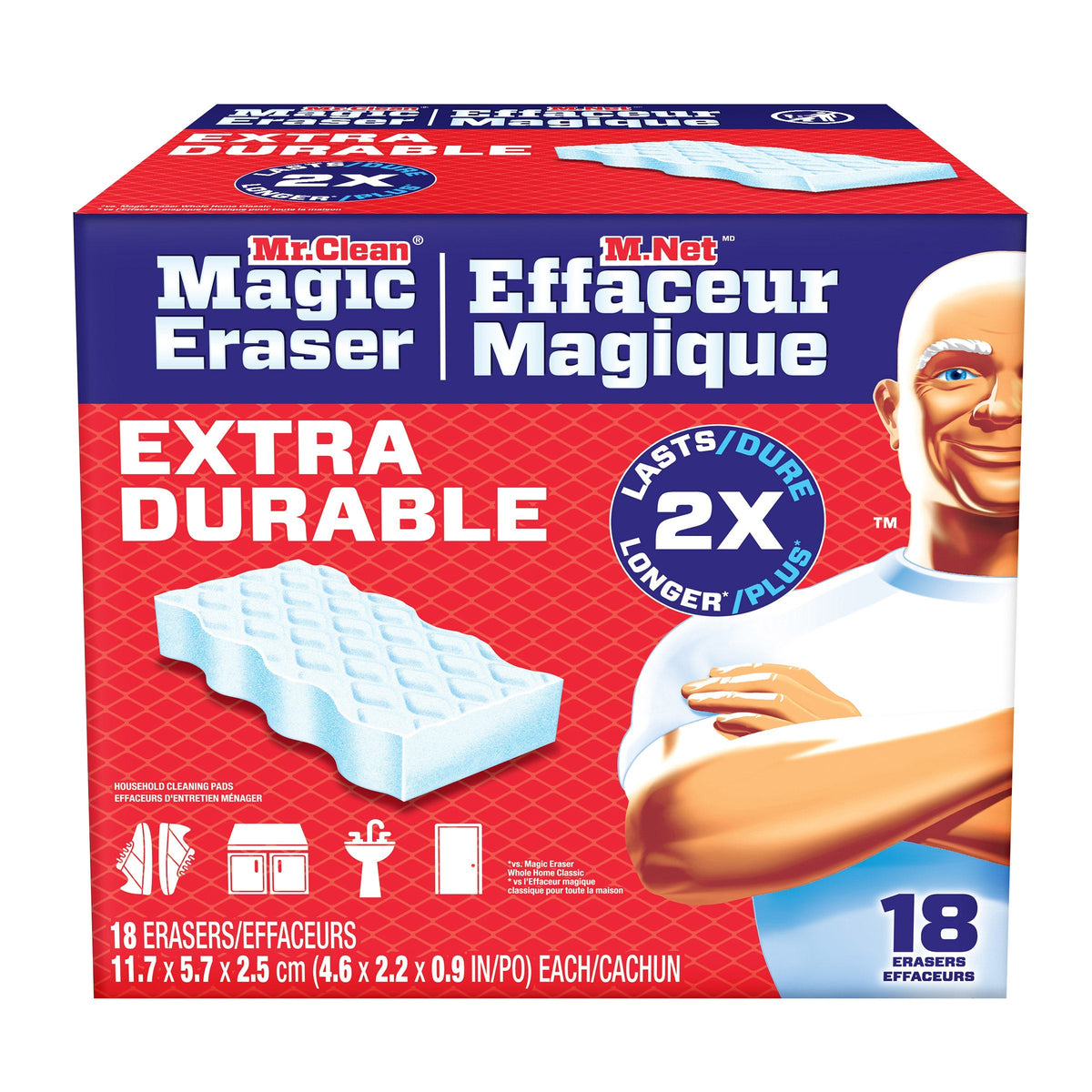 Mr. Clean Magic Eraser Extra Durable, 18-count