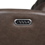 NiceLink Marlowe Top Grain Leather Power Sofa with Lumbar Support