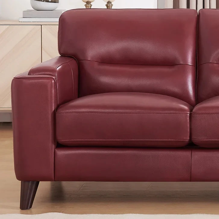 Prospera Home Sorena Top-grain Leather Sofa and Loveseat