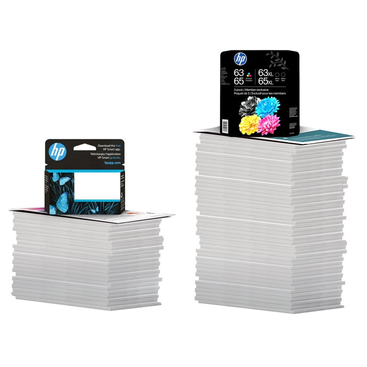 HP 63/65 Color/XL Black Original Ink Cartridge (C1SE7BN) Club Combo 3-pack