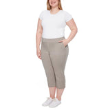 Up! Women’s Garment Wash Pull-on Capri