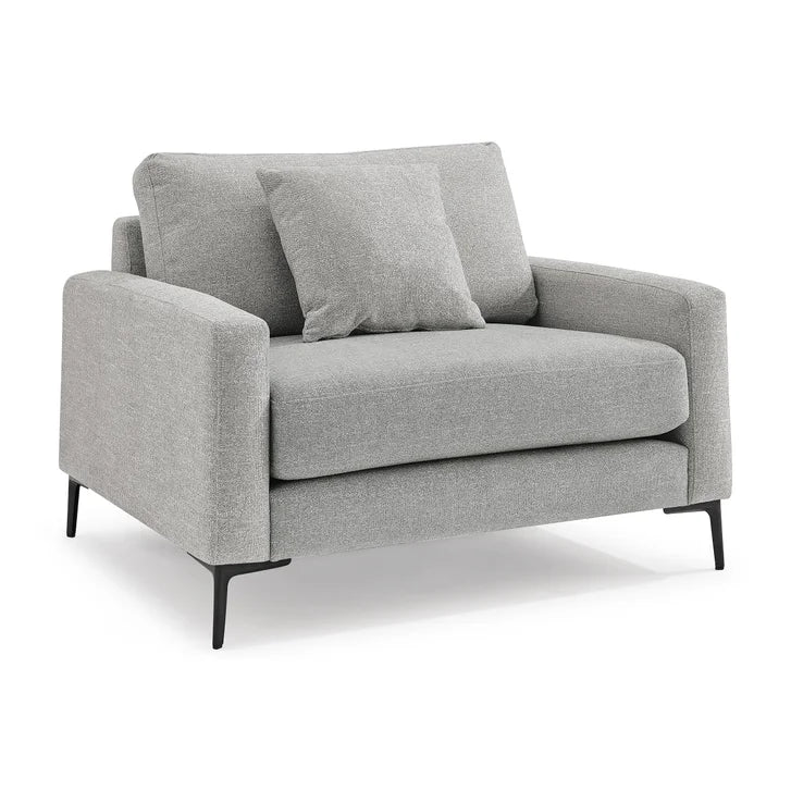 Flip 2-piece Fabric Reversible Chaise and Chair