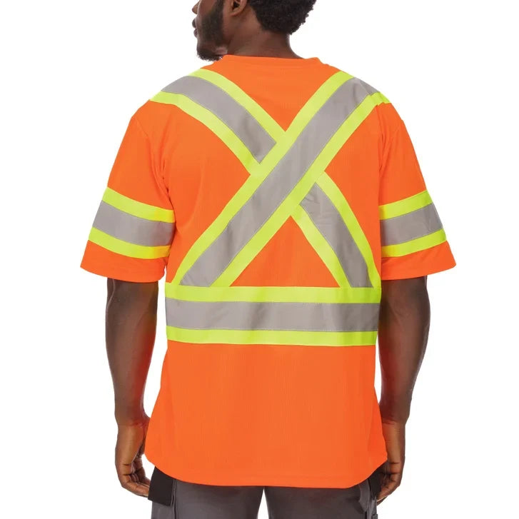 Holmes Workwear High-Visibility Short Sleeve T-Shirt, 3-pack