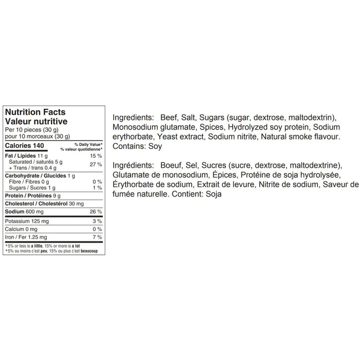 Big Chief Beef Jerky, 12 × 80 g