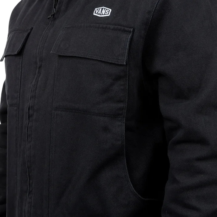 Vans Men's Mcavoy Zip Station Jacket – Casual Full-Zip Coat with Collar