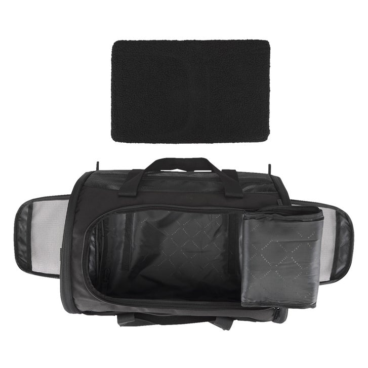 Bugatti Downtown Essential Pet Carrier Black Duffle