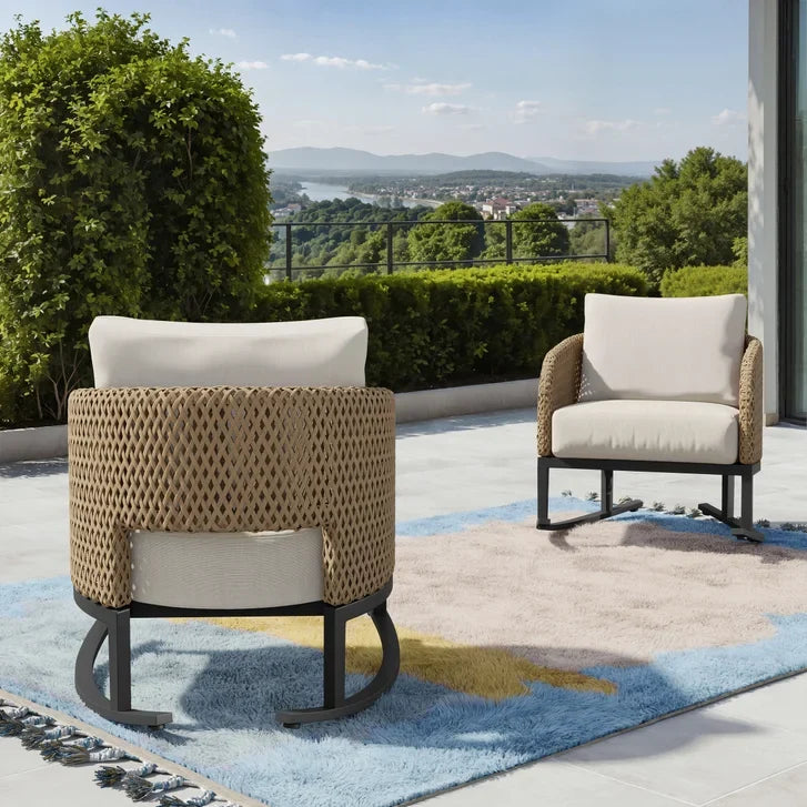 Florina 2-piece Patio Rocking Chair Set