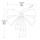 121.9 cm (48 in.) Red Bow