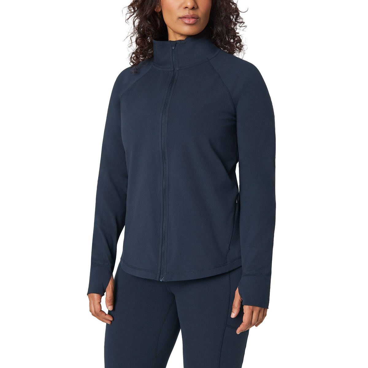 Mondetta Women’s Peached Interlock Yoga Jacket