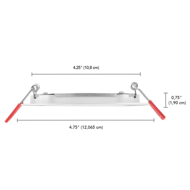 Globe Electric 3 CCT Integrated Slim Recessed Light Kit, 12-pack