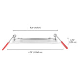 Globe Electric 3 CCT Integrated Slim Recessed Light Kit, 12-pack