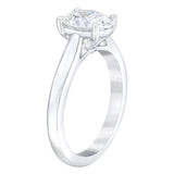 1.70 ct Oval Cut, Clarity VVS2, Colour H, Diamond Solitaire Ring