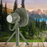 Camelion Rechargeable Camping Fan with LED Light