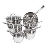 Lagostina Cucina Mia Stainless Steel Cookware Set, 12-pieces