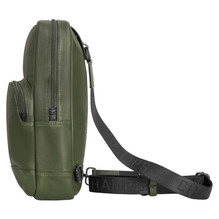 Champs Onyx Collection Leather Sling Bag