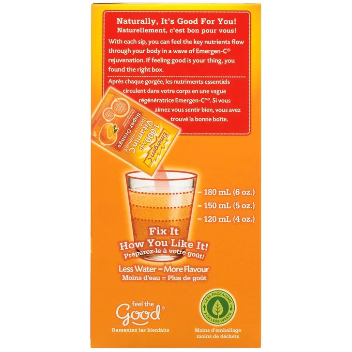 Emergen-C Super Orange, 1000mg Vitamin C