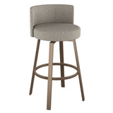 Amisco Cristina Swivel Counter Stool, Bronze Metal Frame