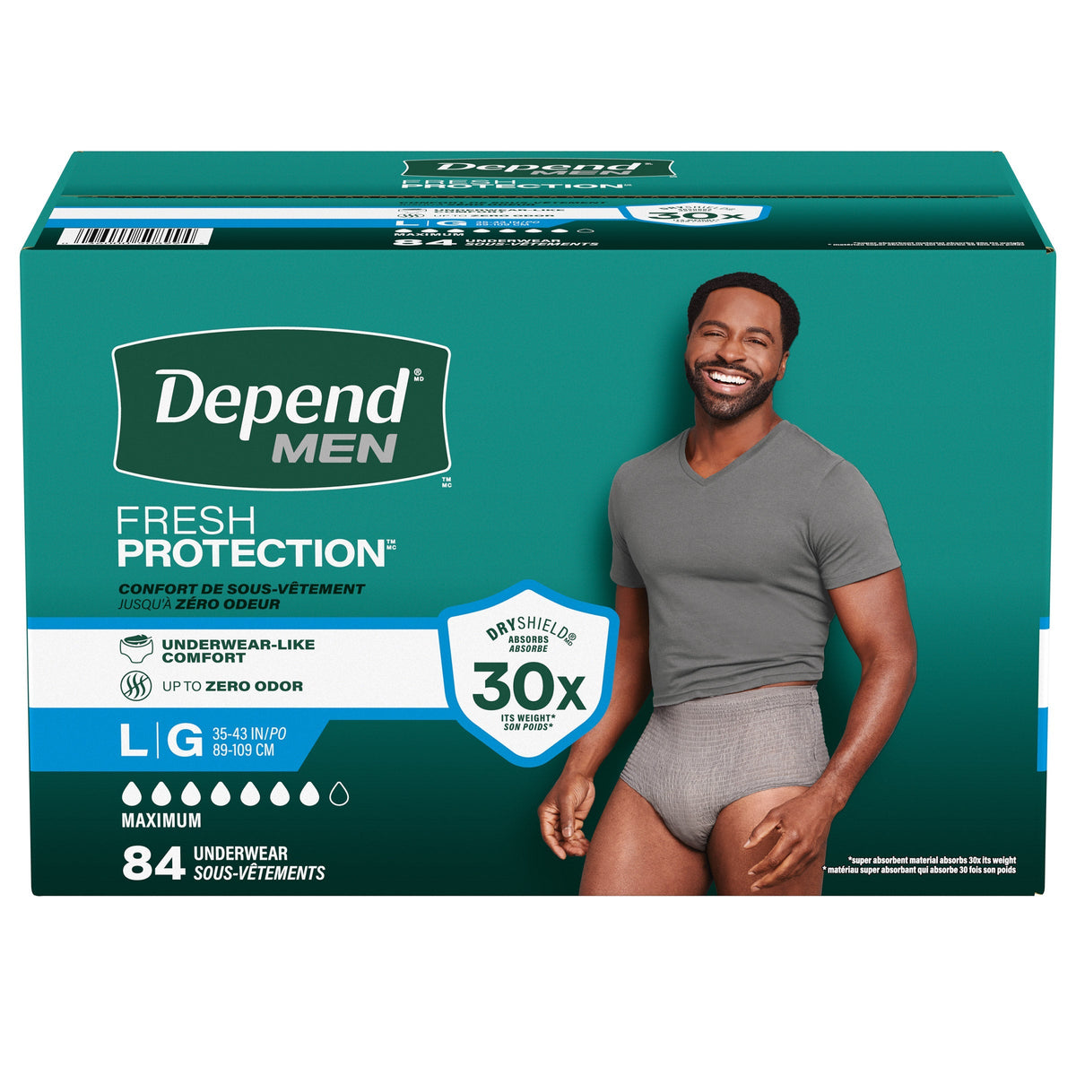 Depend Men's Maximum Absorbency Underwear