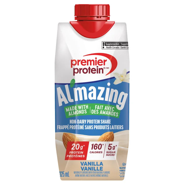 Premier Protein Al'mazing Vanilla Non-Dairy Protein Shake, 18 x 325 mL