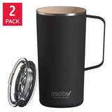 Asobu Ceramic 590 ml (20 oz) Mug, 2-pack