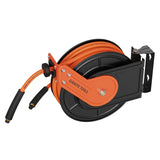 Giraffe Tools Retractable Air Hose Reel with Swivel Bracket and 3/8" x 50 ft (15.24 m) 300 PSI Hybrid Hose